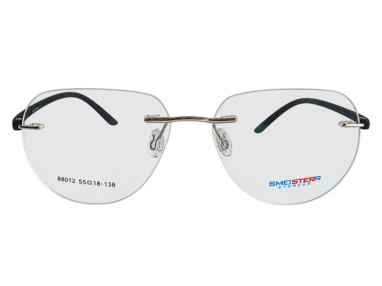Silver Black Rimless Frame for Men & Women eyewear