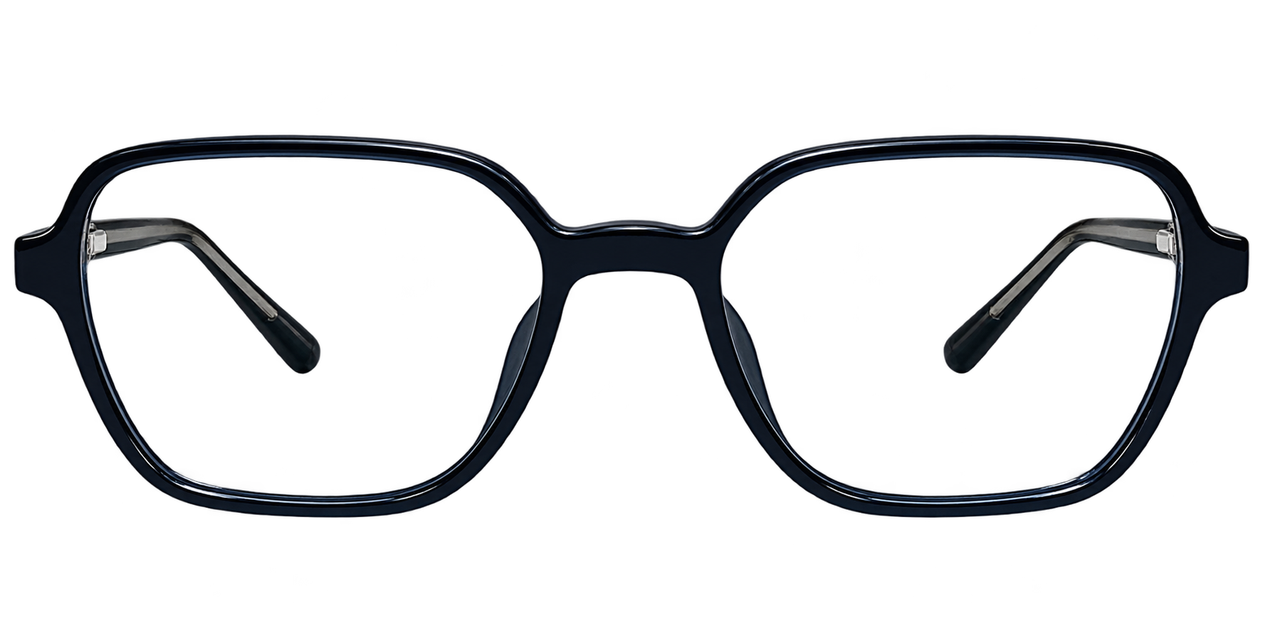 Black Clear Gradient Cat-Eye Eyeglasses for Daily Wear eyewear